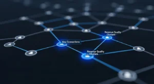 Revenue quality and EBITDA multiple relationship visualization for SaaS exit strategy.